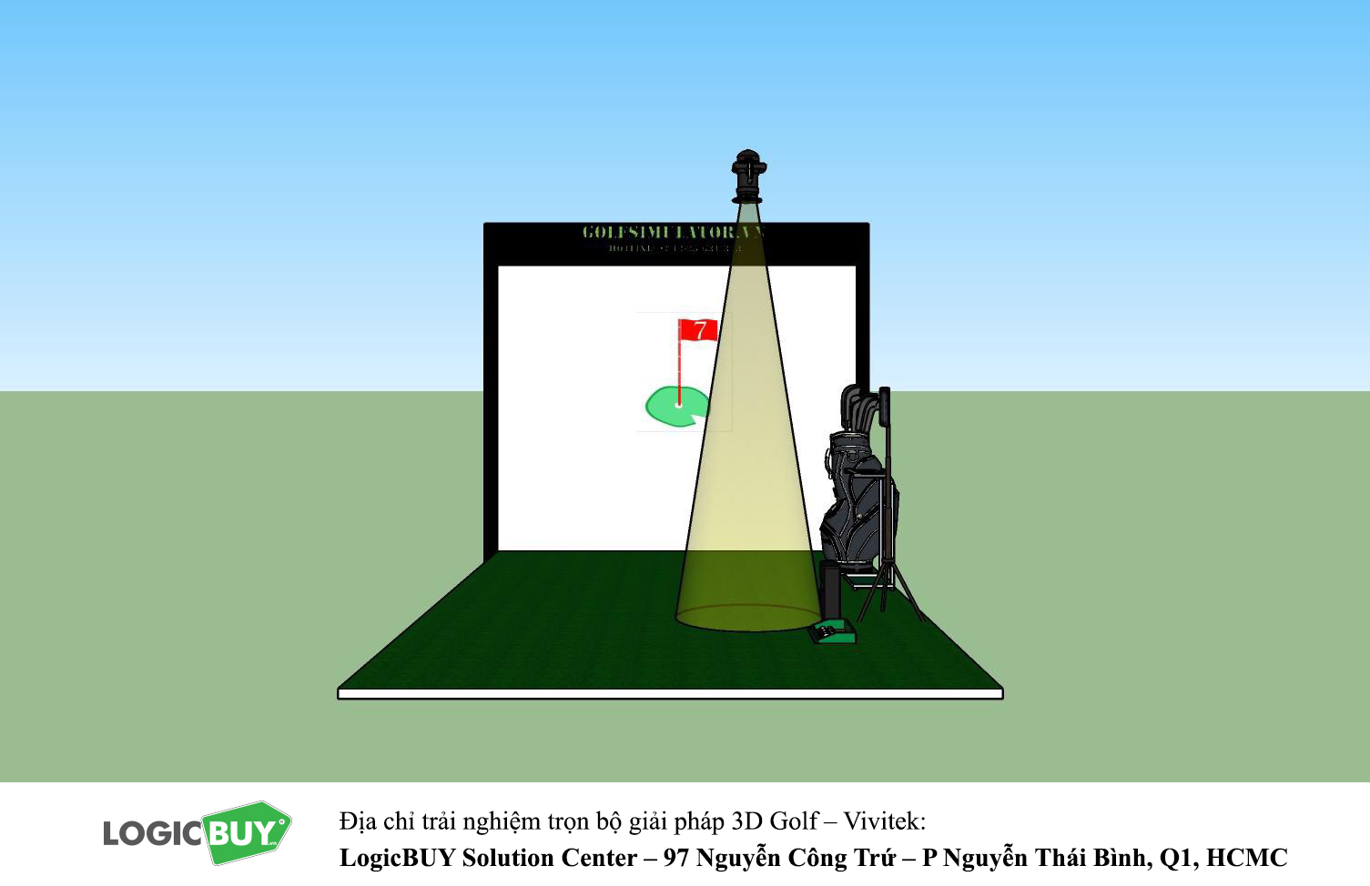 Phòng Golf 3D Vivitek 2
