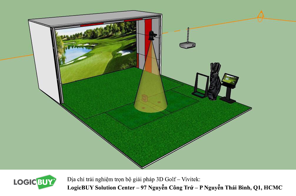 Phòng Golf 3D Vivitek 3
