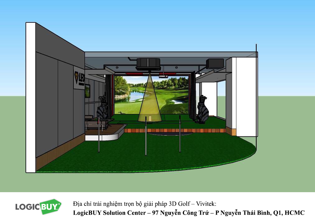 Phòng Golf 3D Vivitek 9