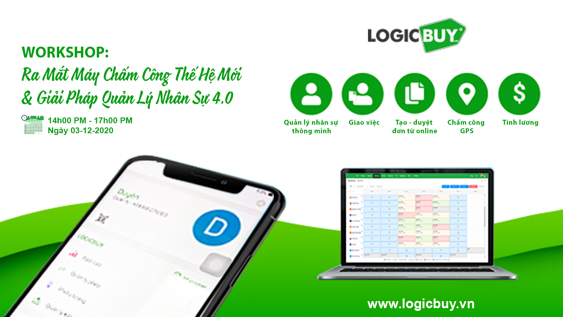 LogicBUY ra mắt Sản phẩm và Giải pháp quản lý nhân sự hoàn toàn mới.